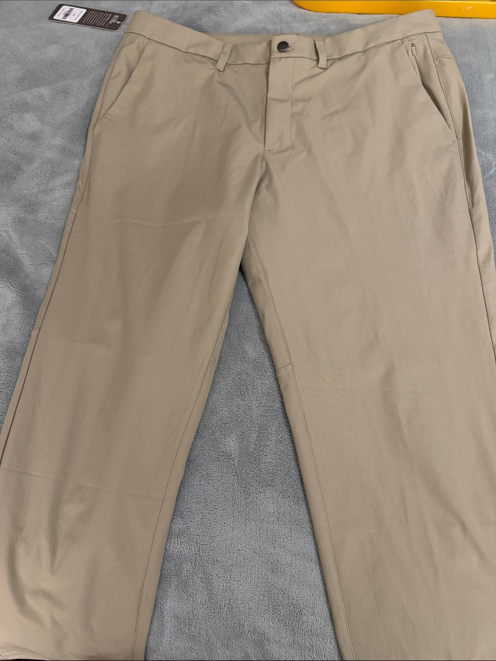 CRZ YOGA Men's Dress Pants in Light Khaki - Picture 3 of 7
